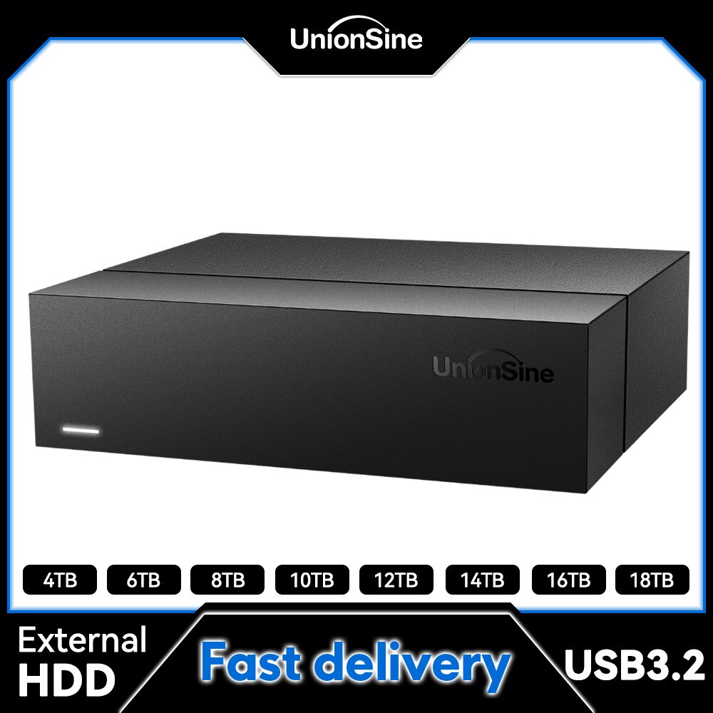 UnionSine ũž  ϵ ̺, USB 3.2 Gen2, CŸ HDD 丮, PC, Ʈ, Mac, Xbox, TV ȣȯ , 8TB, 10TB, 16TB, 18TB, 3.5 ġ